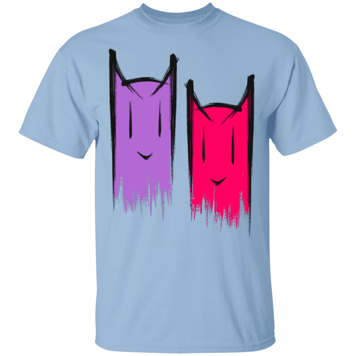 T-Shirts Light Blue / YXS Two Crazy Cats Youth T-Shirt