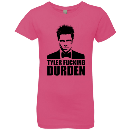 T-Shirts Hot Pink / YXS Tyler Fucking Durden Girls Premium T-Shirt