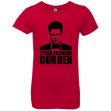T-Shirts Red / YXS Tyler Fucking Durden Girls Premium T-Shirt