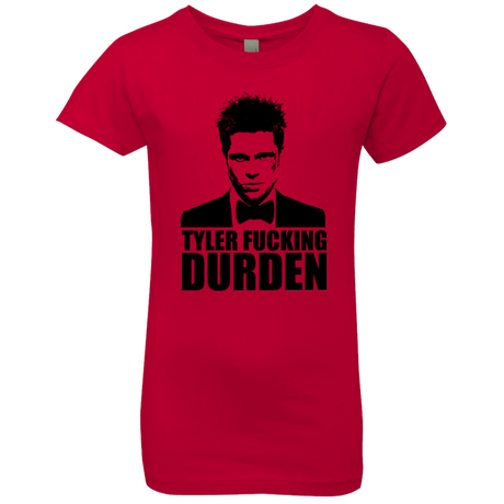 T-Shirts Red / YXS Tyler Fucking Durden Girls Premium T-Shirt