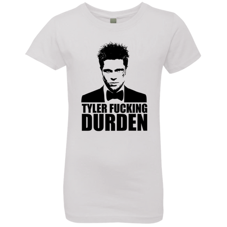 T-Shirts White / YXS Tyler Fucking Durden Girls Premium T-Shirt