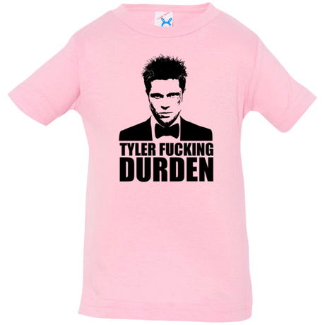 T-Shirts Pink / 6 Months Tyler Fucking Durden Infant Premium T-Shirt