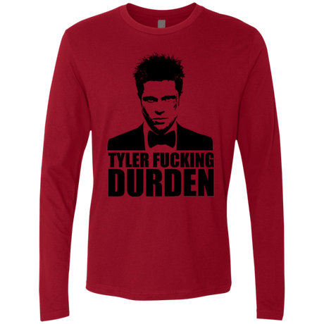 T-Shirts Cardinal / Small Tyler Fucking Durden Men's Premium Long Sleeve