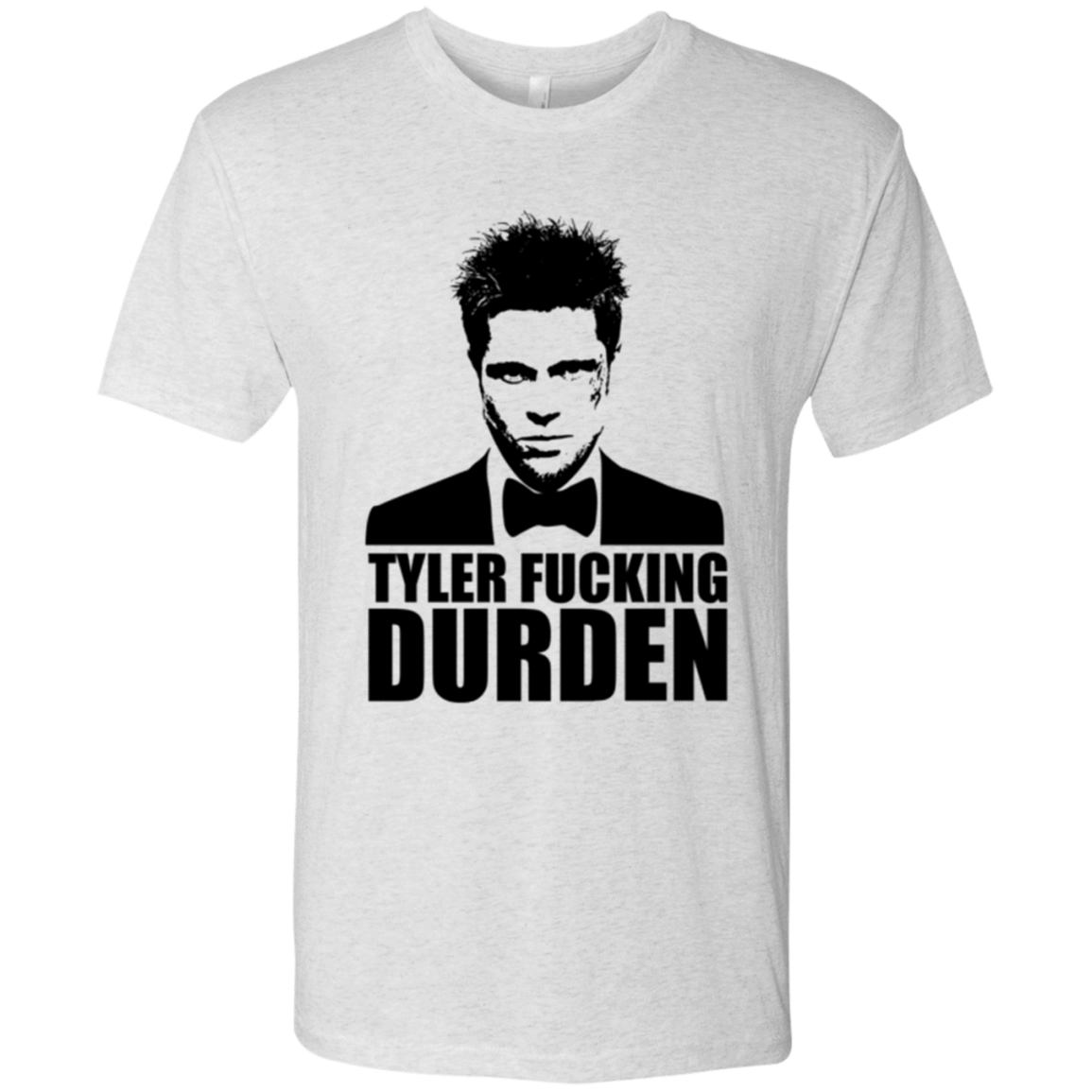 T-Shirts Heather White / Small Tyler Fucking Durden Men's Triblend T-Shirt