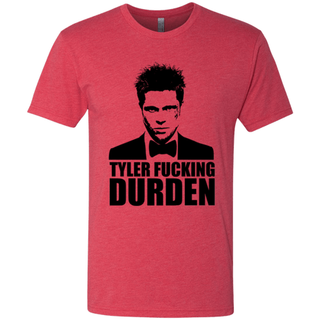 T-Shirts Vintage Red / Small Tyler Fucking Durden Men's Triblend T-Shirt
