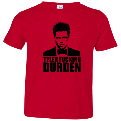T-Shirts Red / 2T Tyler Fucking Durden Toddler Premium T-Shirt