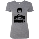 T-Shirts Premium Heather / Small Tyler Fucking Durden Women's Triblend T-Shirt