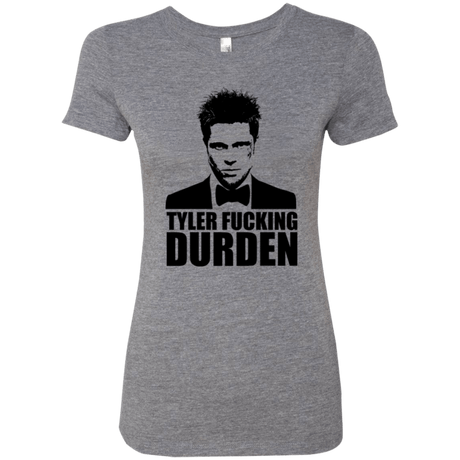 T-Shirts Premium Heather / Small Tyler Fucking Durden Women's Triblend T-Shirt