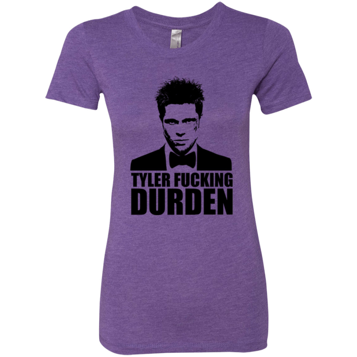 T-Shirts Purple Rush / Small Tyler Fucking Durden Women's Triblend T-Shirt