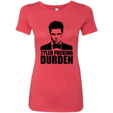 T-Shirts Vintage Red / Small Tyler Fucking Durden Women's Triblend T-Shirt