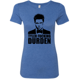 T-Shirts Vintage Royal / Small Tyler Fucking Durden Women's Triblend T-Shirt