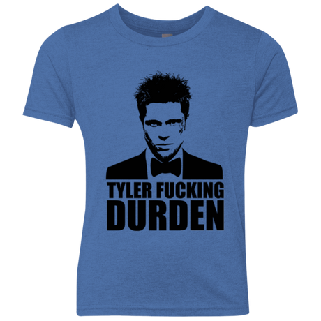 T-Shirts Vintage Royal / YXS Tyler Fucking Durden Youth Triblend T-Shirt