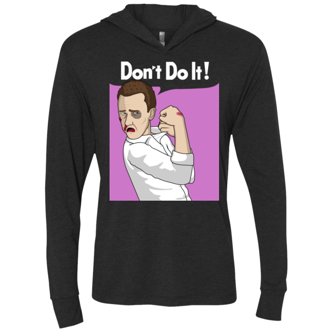 T-Shirts Vintage Black / X-Small Tyler Triblend Long Sleeve Hoodie Tee