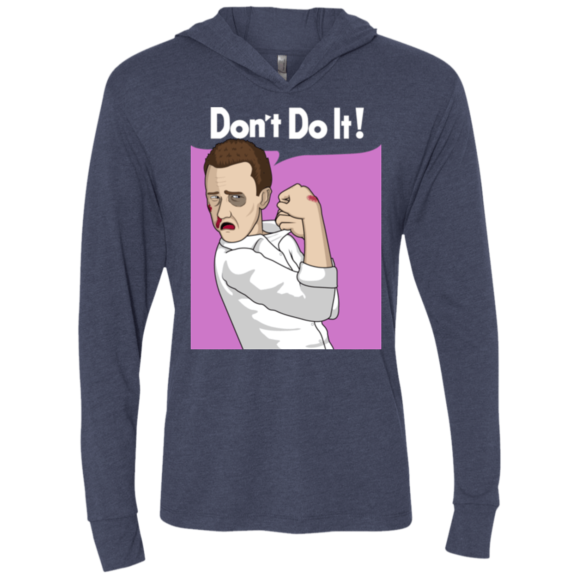 T-Shirts Vintage Navy / X-Small Tyler Triblend Long Sleeve Hoodie Tee