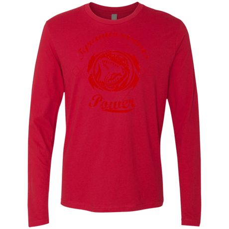 T-Shirts Red / Small Tyrannosaurus Men's Premium Long Sleeve