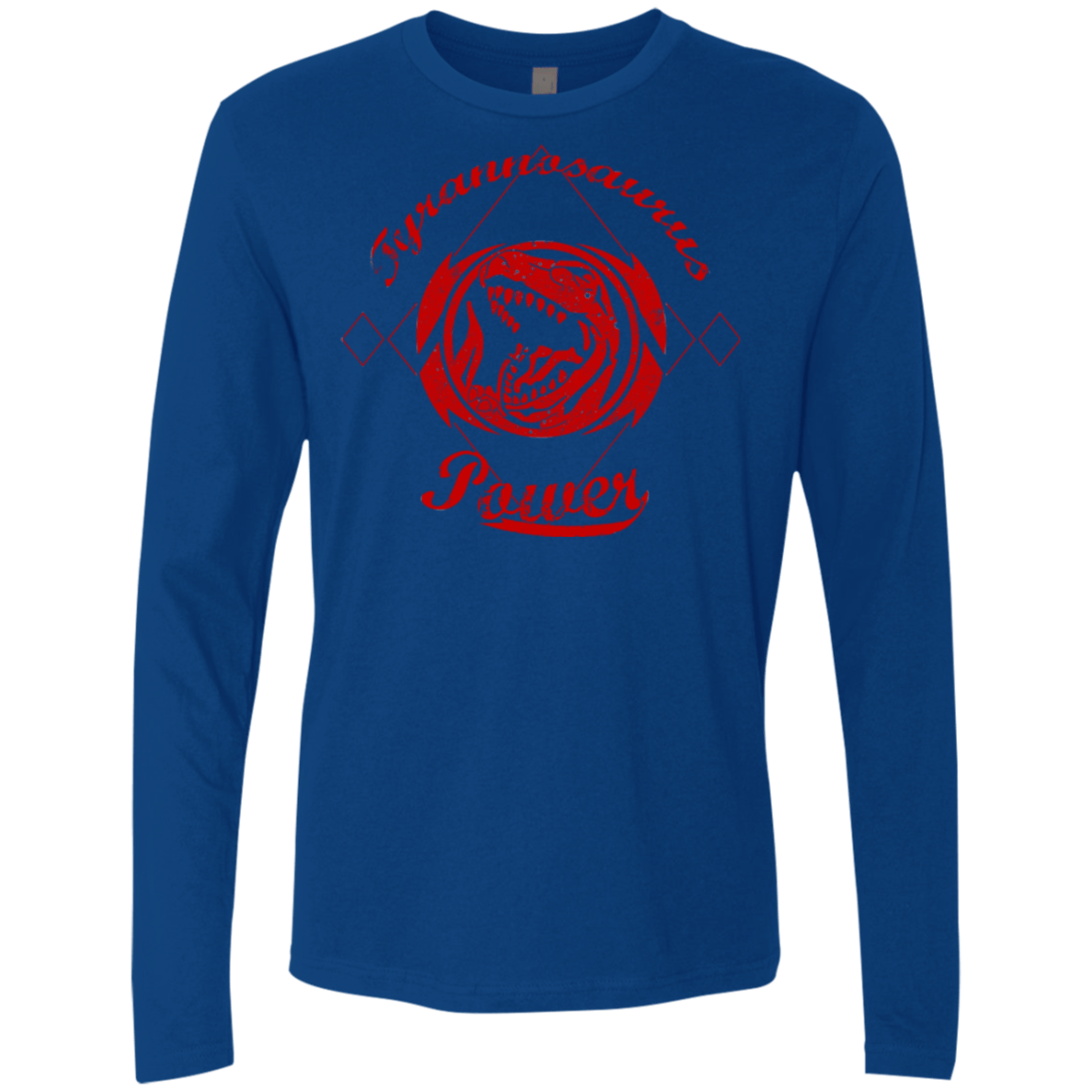 T-Shirts Royal / Small Tyrannosaurus Men's Premium Long Sleeve