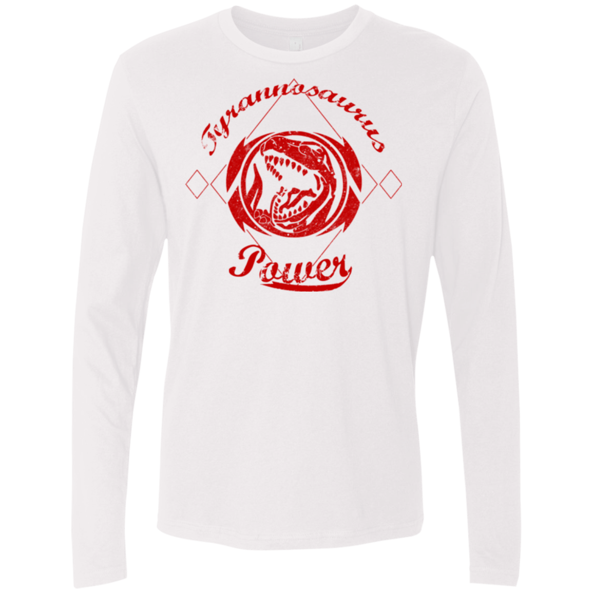 T-Shirts White / Small Tyrannosaurus Men's Premium Long Sleeve