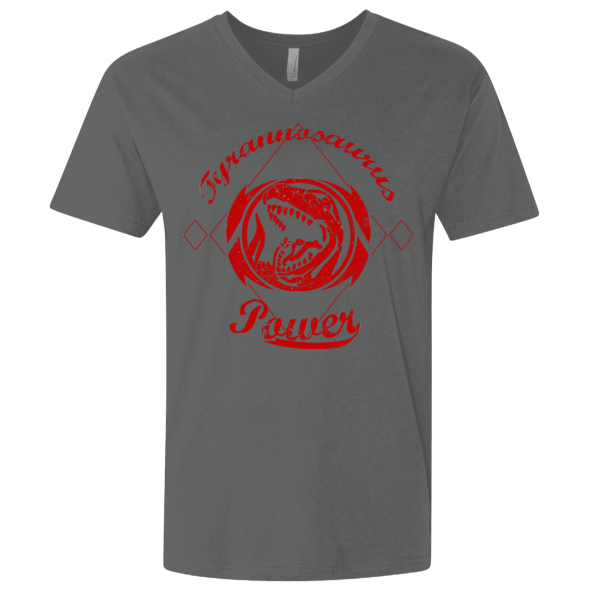 T-Shirts Heavy Metal / X-Small Tyrannosaurus Men's Premium V-Neck