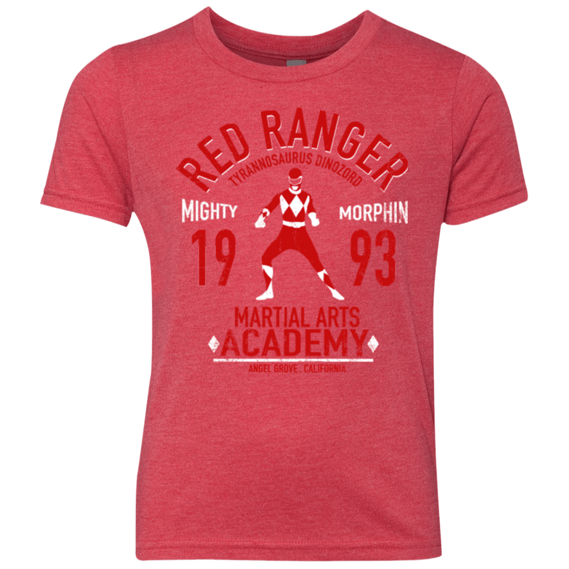 T-Shirts Vintage Red / YXS Tyrannosaurus Ranger (1) Youth Triblend T-Shirt