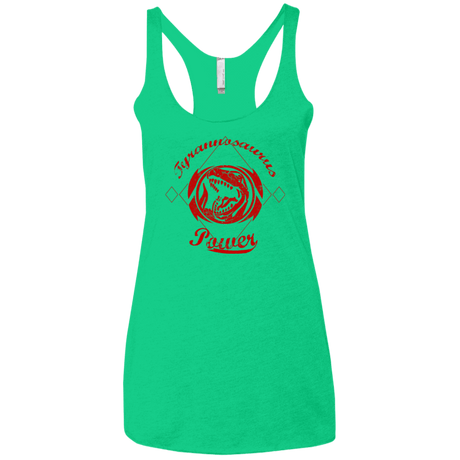 T-Shirts Envy / X-Small Tyrannosaurus Women's Triblend Racerback Tank