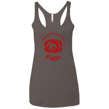 T-Shirts Macchiato / X-Small Tyrannosaurus Women's Triblend Racerback Tank