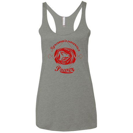 T-Shirts Venetian Grey / X-Small Tyrannosaurus Women's Triblend Racerback Tank