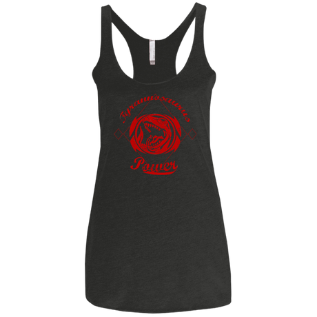 T-Shirts Vintage Black / X-Small Tyrannosaurus Women's Triblend Racerback Tank