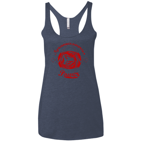 T-Shirts Vintage Navy / X-Small Tyrannosaurus Women's Triblend Racerback Tank