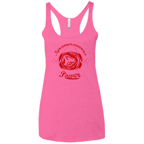 T-Shirts Vintage Pink / X-Small Tyrannosaurus Women's Triblend Racerback Tank