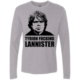 T-Shirts Heather Grey / Small Tyrion fucking Lannister Men's Premium Long Sleeve