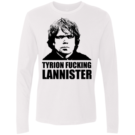 T-Shirts White / Small Tyrion fucking Lannister Men's Premium Long Sleeve