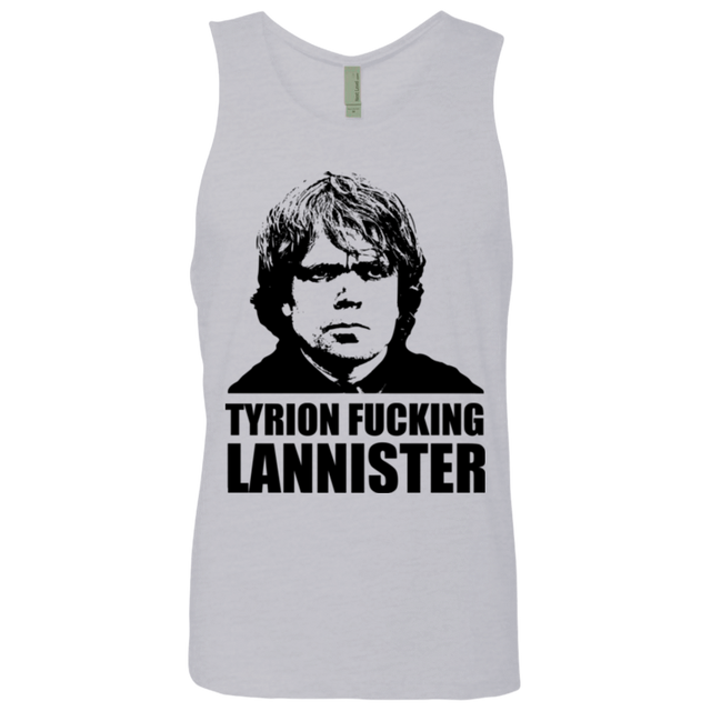 T-Shirts Heather Grey / Small Tyrion fucking Lannister Men's Premium Tank Top