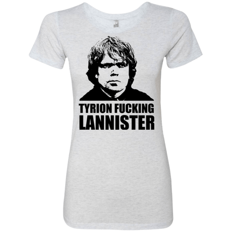 T-Shirts Heather White / Small Tyrion fucking Lannister Women's Triblend T-Shirt