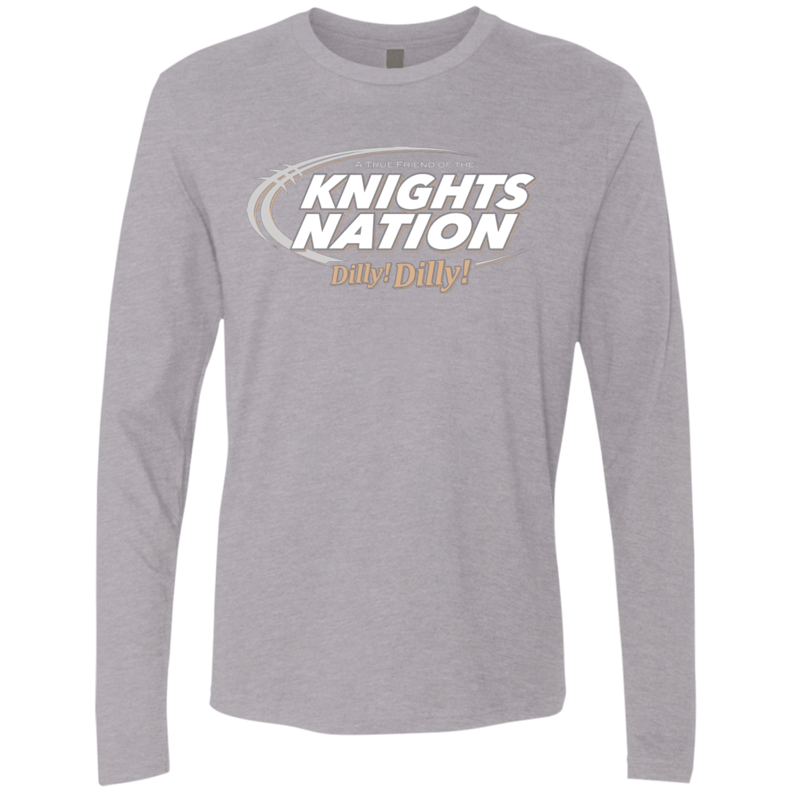 T-Shirts Heather Grey / Small UCF Dilly Dilly Men's Premium Long Sleeve