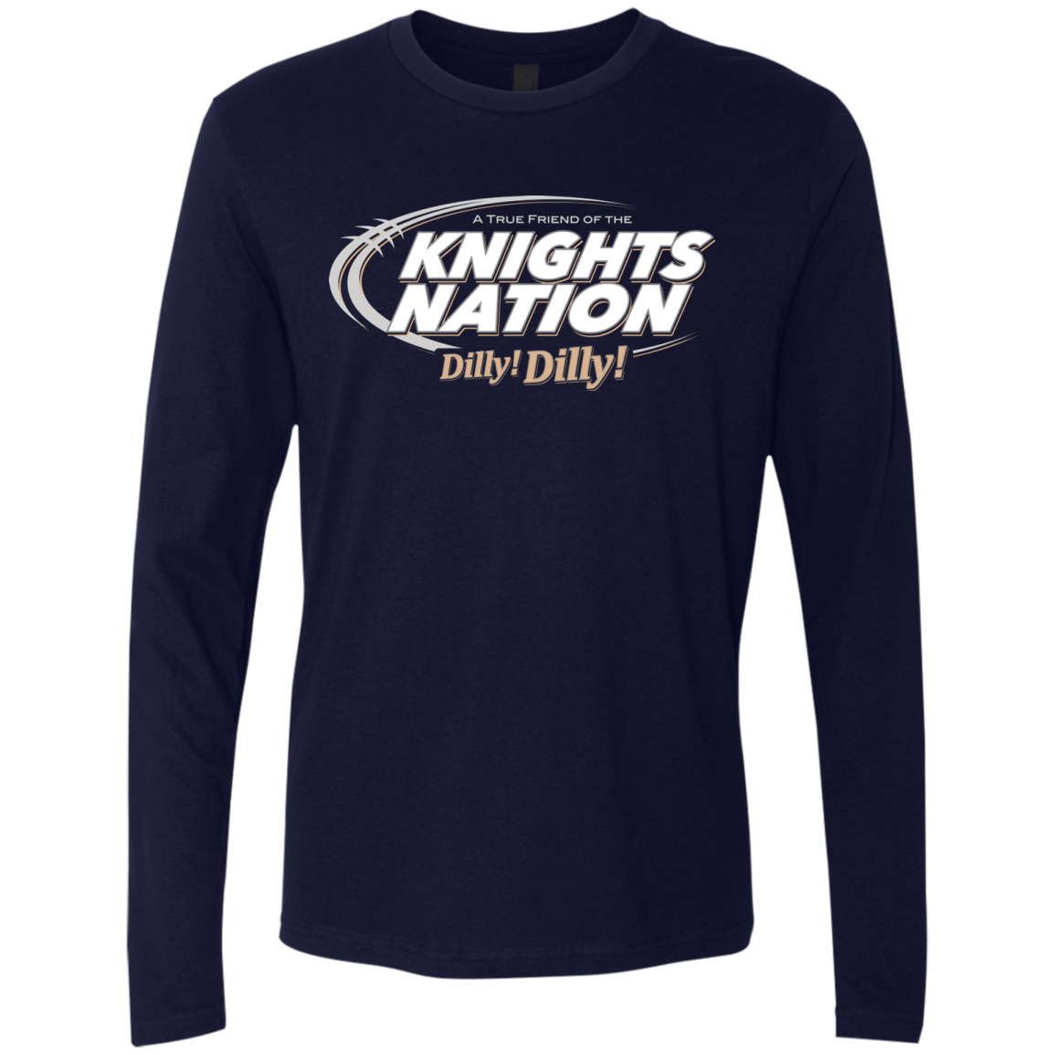 T-Shirts Midnight Navy / Small UCF Dilly Dilly Men's Premium Long Sleeve