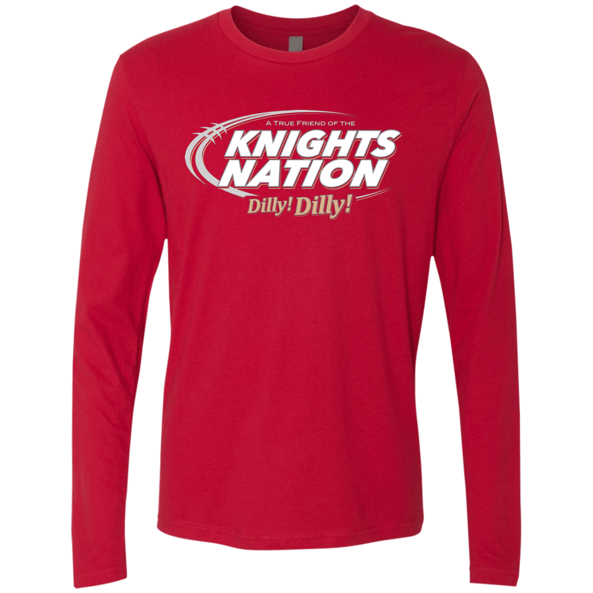 T-Shirts Red / Small UCF Dilly Dilly Men's Premium Long Sleeve