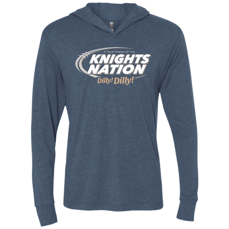 T-Shirts Indigo / X-Small UCF Dilly Dilly Triblend Long Sleeve Hoodie Tee