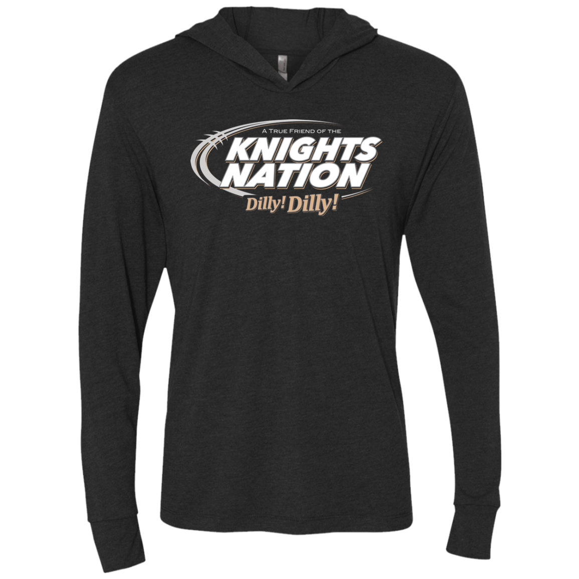 T-Shirts Vintage Black / X-Small UCF Dilly Dilly Triblend Long Sleeve Hoodie Tee