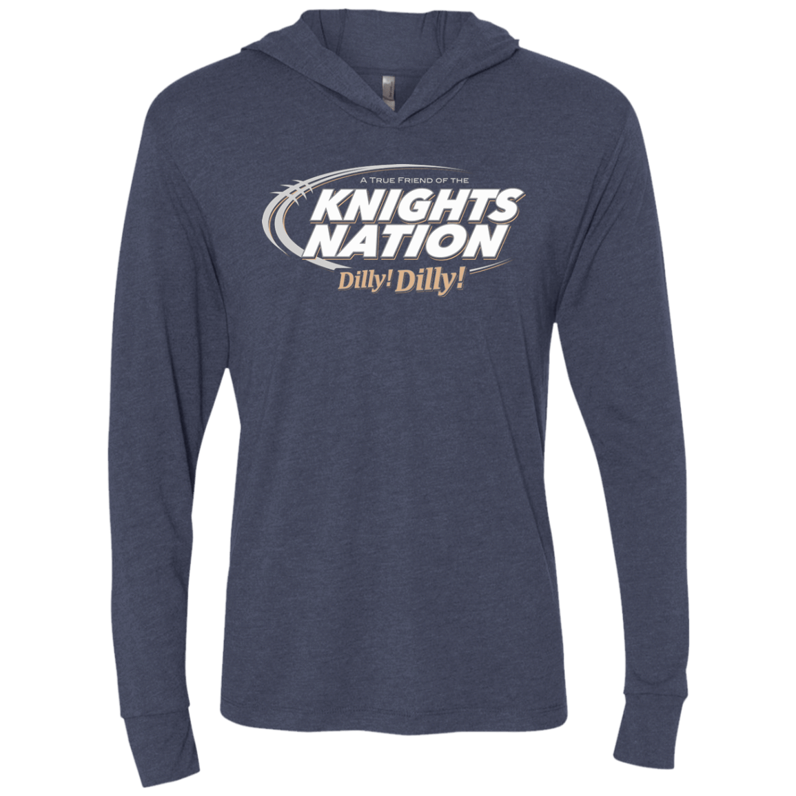 T-Shirts Vintage Navy / X-Small UCF Dilly Dilly Triblend Long Sleeve Hoodie Tee