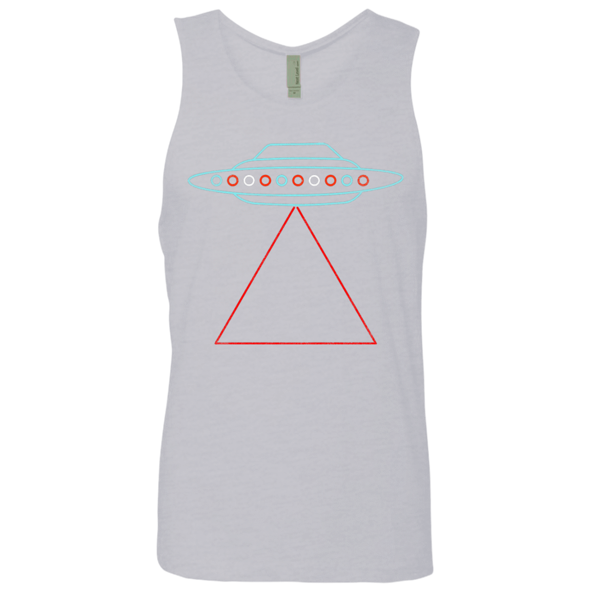 T-Shirts Heather Grey / S UFO Tri Men's Premium Tank Top