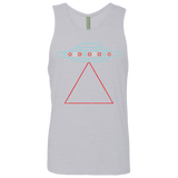 T-Shirts Heather Grey / S UFO Tri Men's Premium Tank Top