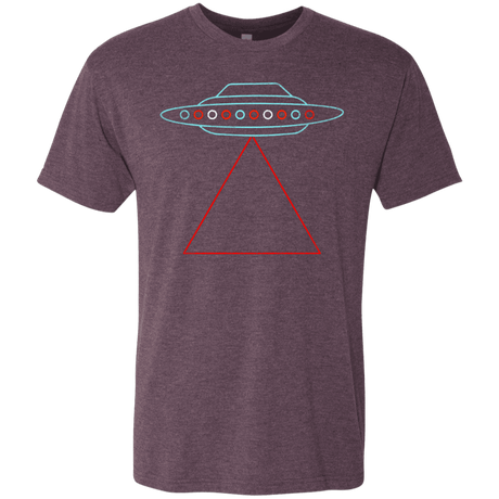 T-Shirts Vintage Purple / S UFO Tri Men's Triblend T-Shirt