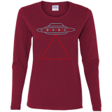 T-Shirts Cardinal / S UFO Tri Women's Long Sleeve T-Shirt