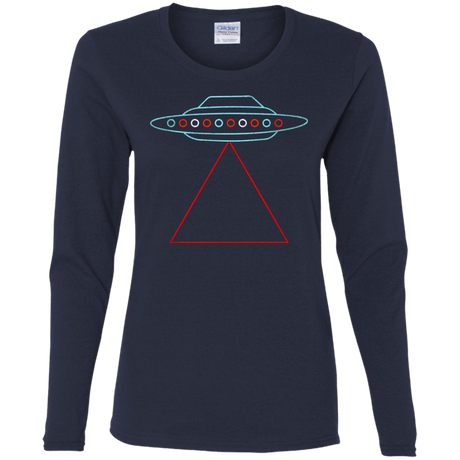 T-Shirts Navy / S UFO Tri Women's Long Sleeve T-Shirt