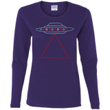 T-Shirts Purple / S UFO Tri Women's Long Sleeve T-Shirt