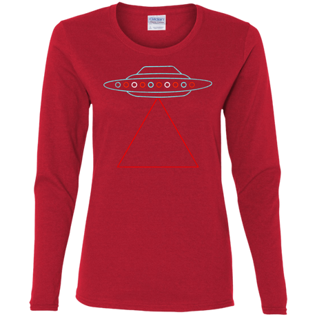 T-Shirts Red / S UFO Tri Women's Long Sleeve T-Shirt