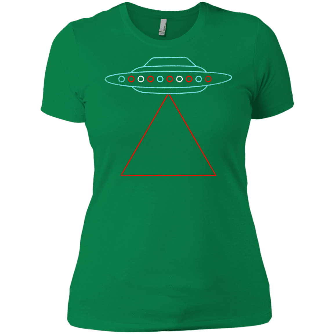 T-Shirts Kelly Green / X-Small UFO Tri Women's Premium T-Shirt