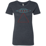 T-Shirts Vintage Navy / S UFO Tri Women's Triblend T-Shirt
