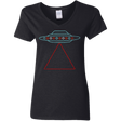 T-Shirts Black / S UFO Tri Women's V-Neck T-Shirt