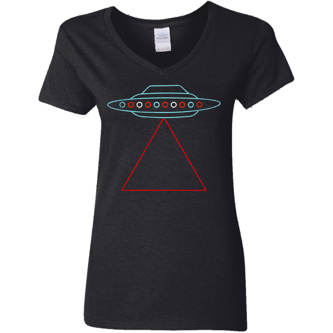 T-Shirts Black / S UFO Tri Women's V-Neck T-Shirt